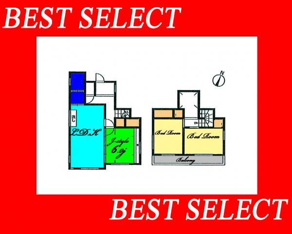 Floor plan. 19,800,000 yen, 3LDK, Land area 100.8 sq m , Building area 75.21 sq m