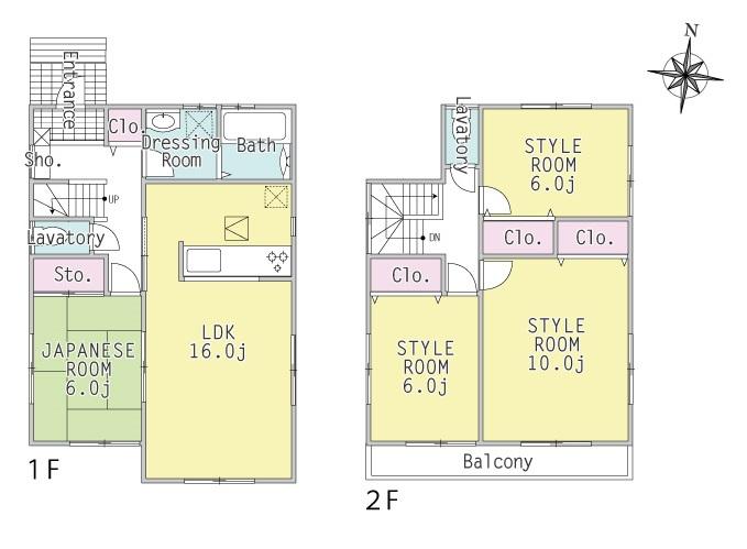 Floor plan. (3 Building), Price 29,800,000 yen, 4LDK, Land area 161.38 sq m , Building area 104.33 sq m