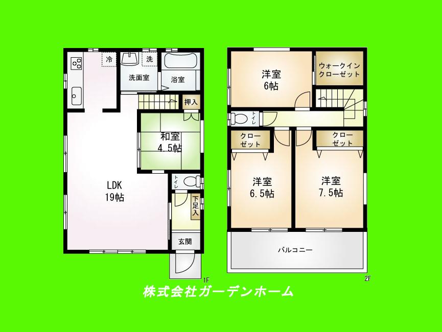 Floor plan. (2), Price 32,800,000 yen, 4LDK, Land area 115.49 sq m , Building area 100.03 sq m