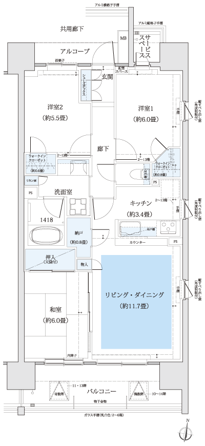 Floor: 3LDK + N + 2WIC, occupied area: 73.46 sq m, Price: TBD