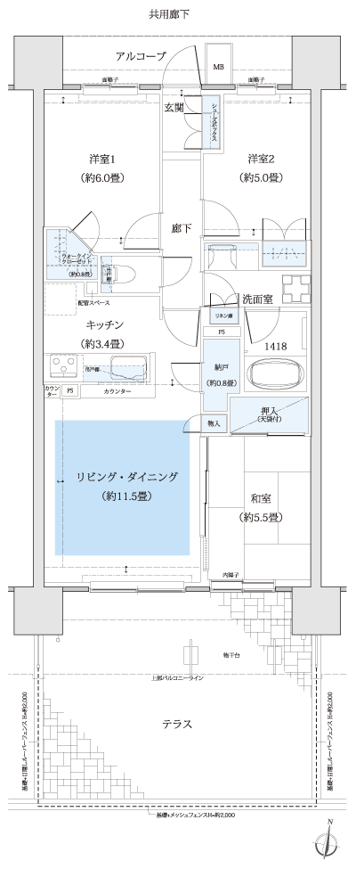 Floor: 3LDK + N + WIC, the occupied area: 70.43 sq m, Price: TBD