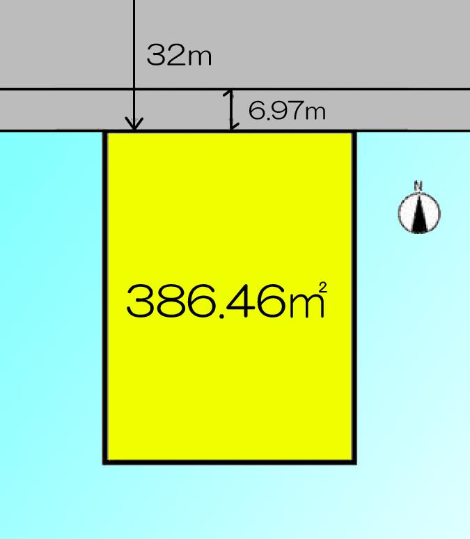 Compartment figure. Land price 51,800,000 yen, Land area 386.46 sq m