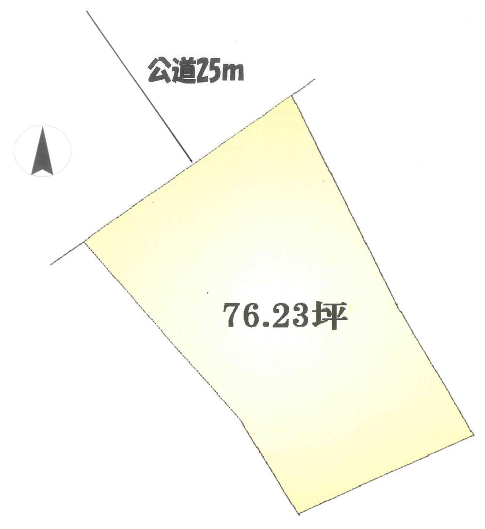 Compartment figure. Land price 29,800,000 yen, Land area 252 sq m compartment view