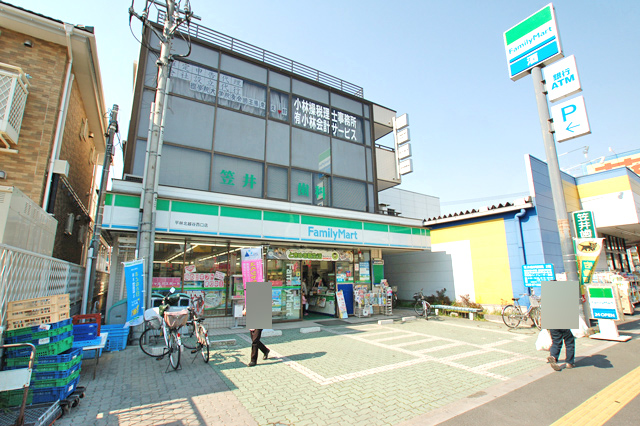 Convenience store. FamilyMart Hirabayashi Kitakoshigaya Nishiguchi store up (convenience store) 563m
