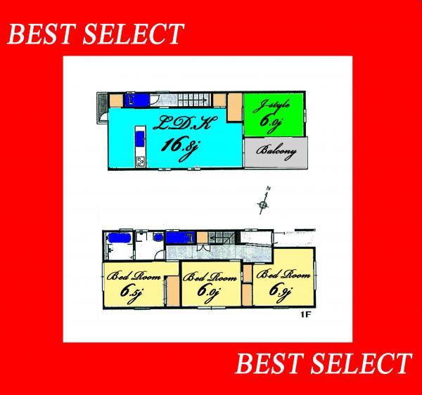Floor plan. 29,800,000 yen, 4LDK, Land area 100.15 sq m , Building area 99.71 sq m