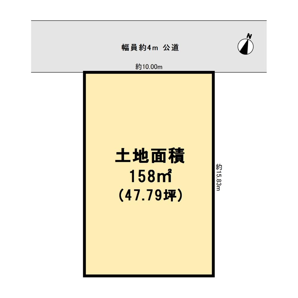 Compartment figure. 42,800,000 yen, 5LDK, Land area 158.3 sq m , Building area 155.88 sq m 47.8 square meters of shaping land