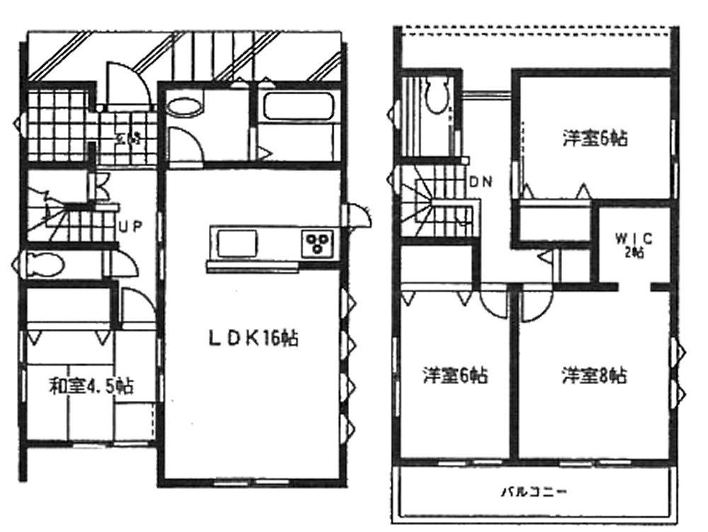 Floor plan. Price 41,800,000 yen, 4LDK, Land area 164.86 sq m , Building area 106.4 sq m