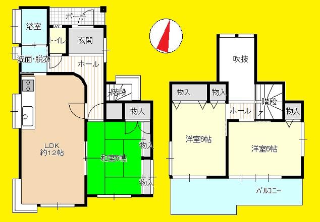 Floor plan. 19,800,000 yen, 3LDK, Land area 100.8 sq m , Building area 75.21 sq m