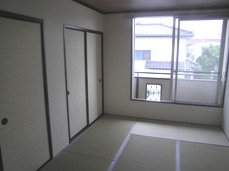 Other room space. It is a photograph of the veranda direction from Western-style 6 Pledge. 