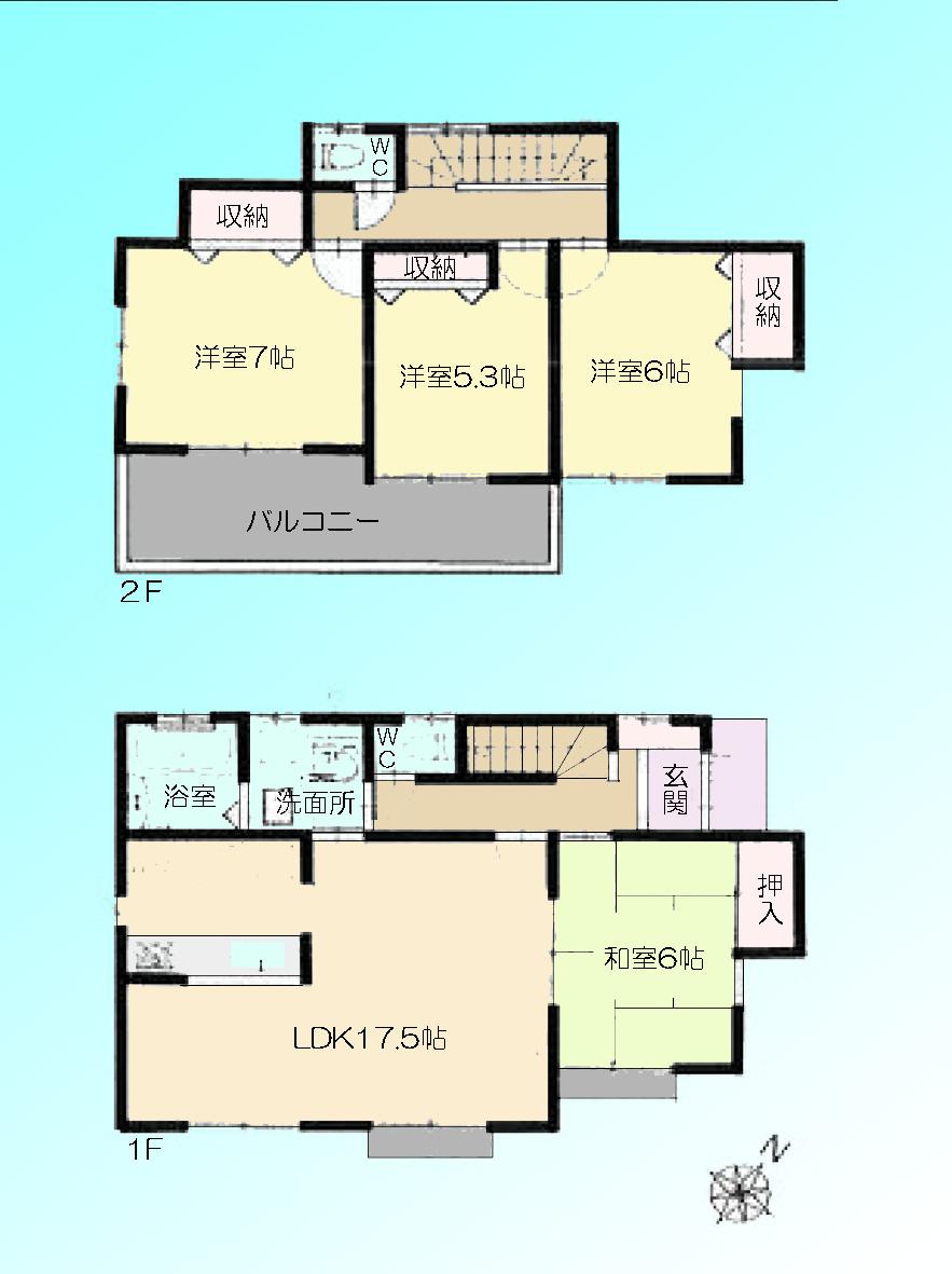 Floor plan. 36,800,000 yen, 4LDK, Land area 364 sq m , Building area 99.37 sq m