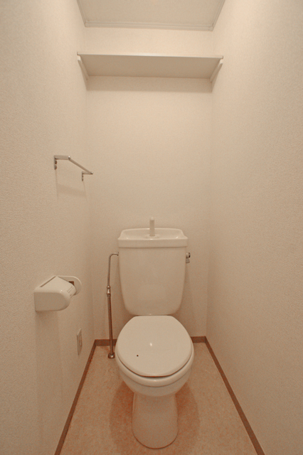 Toilet. Toilet clean impression With a convenient shelf