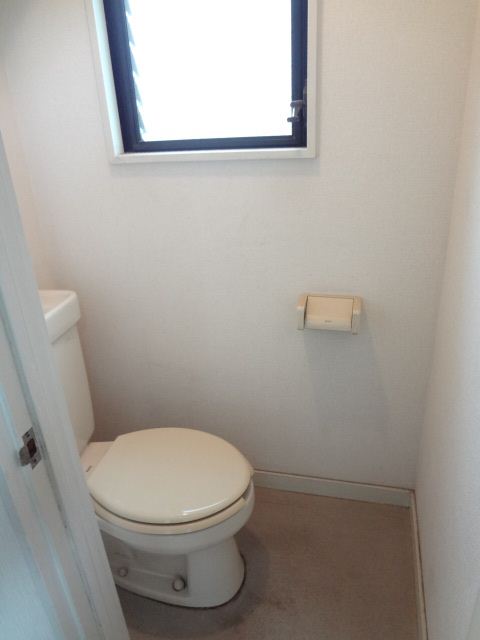 Toilet. It is also hard to muffled unpleasant odor with a small window.