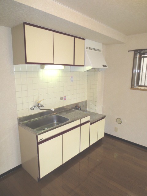 Kitchen. Two-burner gas stove installation Allowed