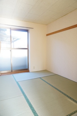 Living and room. There is a balcony in Japanese-style room side