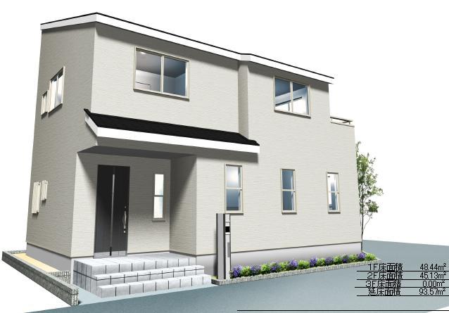 Building plan example (Perth ・ appearance). Co., Ltd. Global Home Building plan example Building price 17,280,000 yen, Building area 93.57 sq m  ※ Listings Perth is actually a little different in what caused draw based on the drawings.