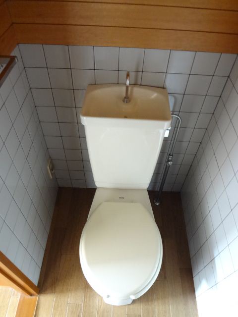 Toilet. Water around, such as toilets clean. 