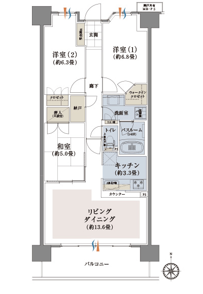 Floor: 3LDK + N + WIC, the occupied area: 77.18 sq m, Price: TBD