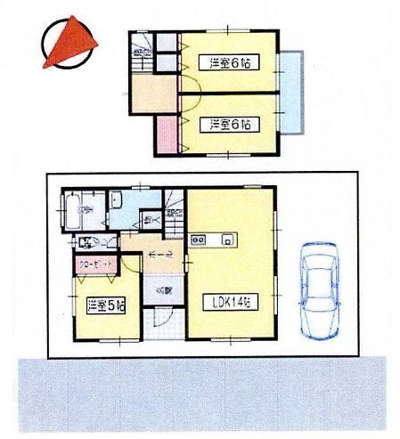 Floor plan. 19.2 million yen, 3LDK, Land area 100.03 sq m , Building area 77.83 sq m
