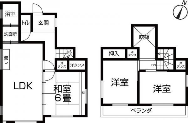 Floor plan. 19,800,000 yen, 3LDK, Land area 100.8 sq m , Building area 75.21 sq m 3LDK