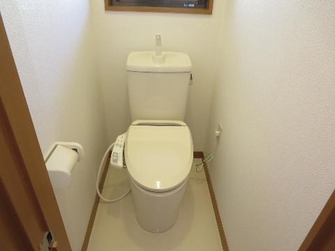 Toilet. First floor toilet new There is cleaning toilet seat