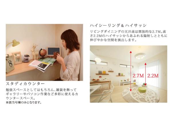 Other. Study counter ・ High ceiling & Haisasshi