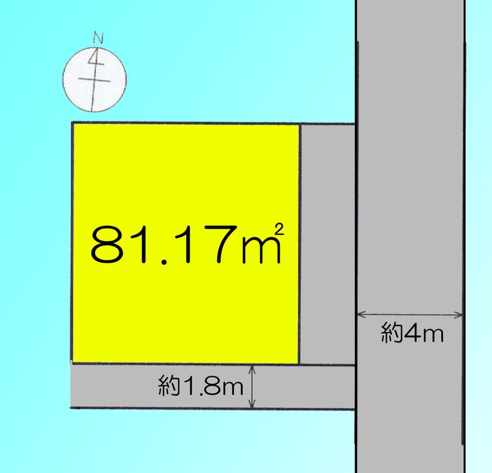 Compartment figure. Land price 18.3 million yen, Land area 81.17 sq m