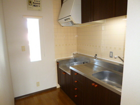 Kitchen. Gas stove installed Friendly Kitchen