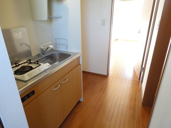 Living and room. Spacious kitchen space. 