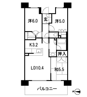 Floor: 3LDK + WIC, the occupied area: 66.95 sq m