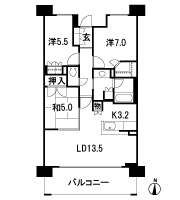 Floor: 3LDK + WIC, the occupied area: 76.26 sq m