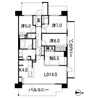 Floor: 4LDK + WIC, the occupied area: 96.19 sq m