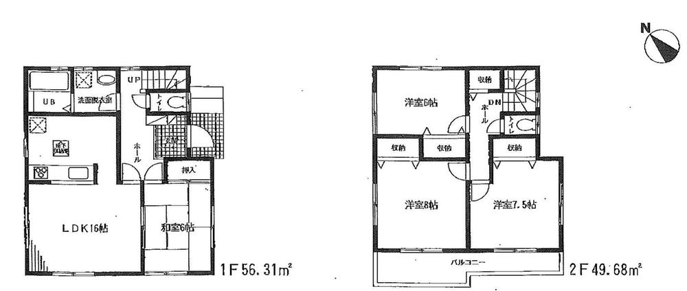 Floor plan. 32,800,000 yen, 4LDK, Land area 217.99 sq m , Building area 105.99 sq m