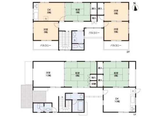 Floor plan. 29,800,000 yen, 3DK, Land area 170.59 sq m , Building area 172.81 sq m floor plan