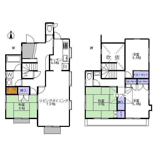 Floor plan. 12 million yen, 4LDK, Land area 206.21 sq m , Building area 119.35 sq m
