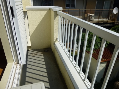 Balcony. South-facing with a good per sun