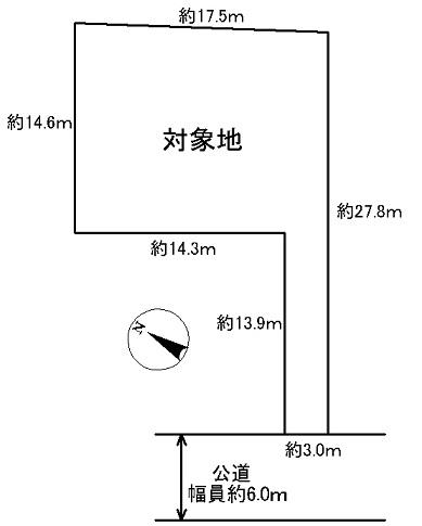 Compartment figure. Land price 15.8 million yen, Land area 291 sq m