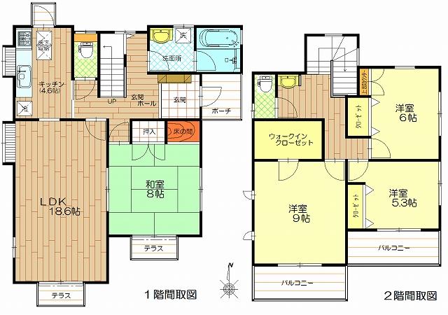 Floor plan. 15.4 million yen, 4LDK, Land area 169.46 sq m , Building area 122.48 sq m room is very clean. I'd love to, Once please see.
