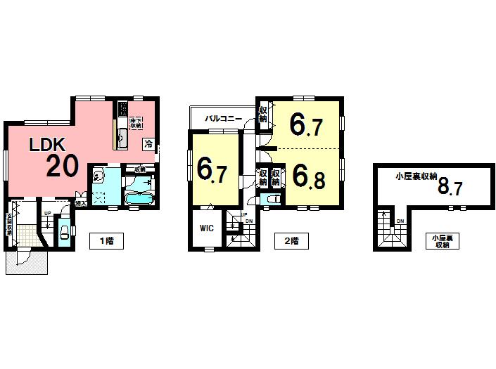 Floor plan. 35,900,000 yen, 3LDK, Land area 132.98 sq m , Building area 101.85 sq m