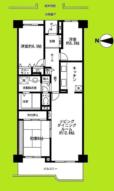 Floor plan. 3LDK, Price 11 million yen, Occupied area 82.11 sq m , Balcony area 10.46 sq m   ☆ 82.11 sq m of spacious floor plan .  ☆ Your family is a floor plan that everyone can be satisfied.  ☆ Since the balcony is also wide, It is also safe your laundry thing.