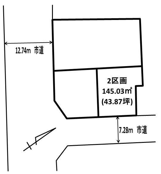 Compartment figure. Land price 19.3 million yen, Land area 145.03 sq m