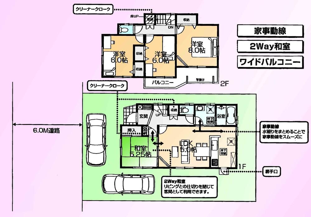 Floor plan. 25,900,000 yen, 4LDK, Land area 135.81 sq m , Building area 97.3 sq m