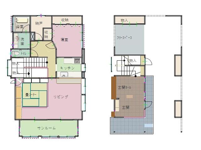 Floor plan. 41,800,000 yen, 1LDK, Land area 181.81 sq m , Has become a floor plan that you're willing to live comfortably towards the building area 119.91 sq m married couple or single people.