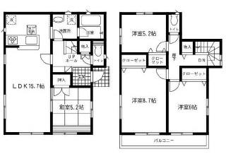 Floor plan. (1 Building), Price 21,800,000 yen, 4LDK, Land area 132.83 sq m , Building area 96.38 sq m