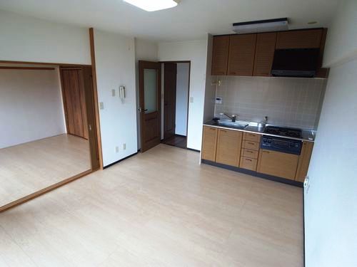 Living and room. System kitchen!