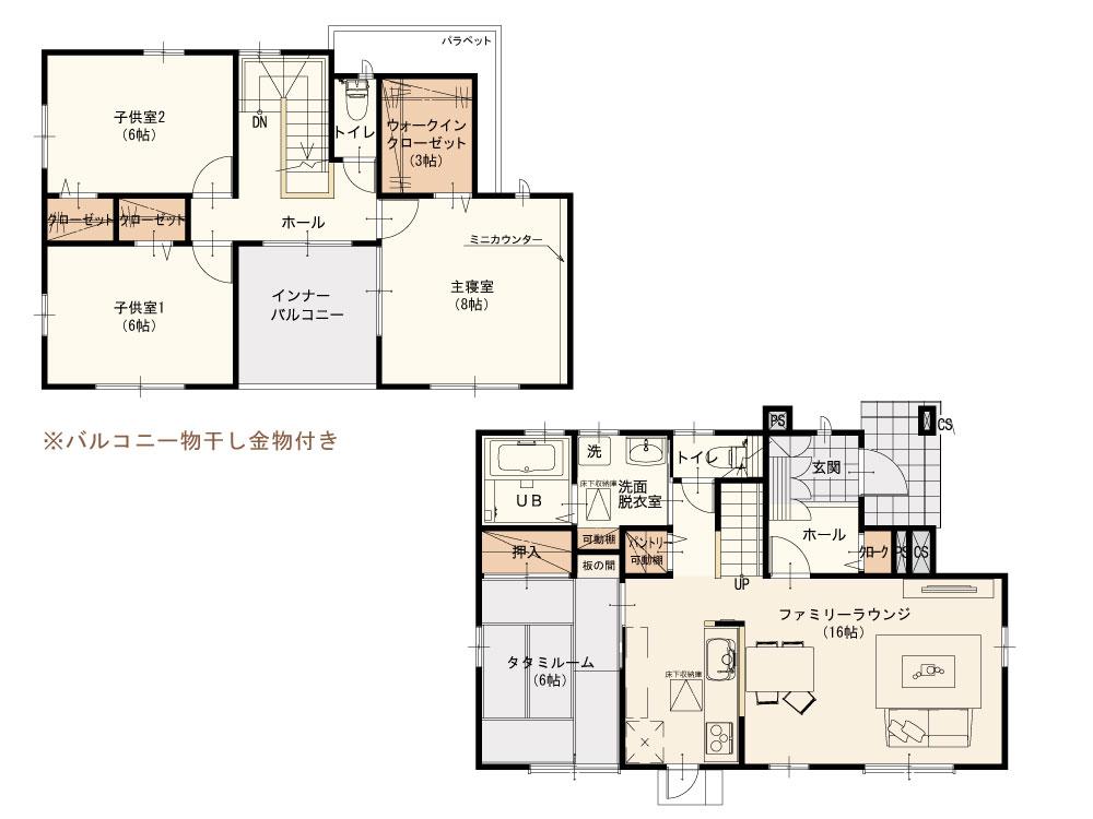 Floor plan. (Building 2), Price 26,600,000 yen, 4LDK, Land area 253.42 sq m , Building area 109.22 sq m