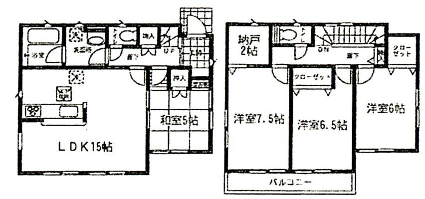 Floor plan. (1 Building), Price 15.8 million yen, 4LDK+S, Land area 145.55 sq m , Building area 95.17 sq m