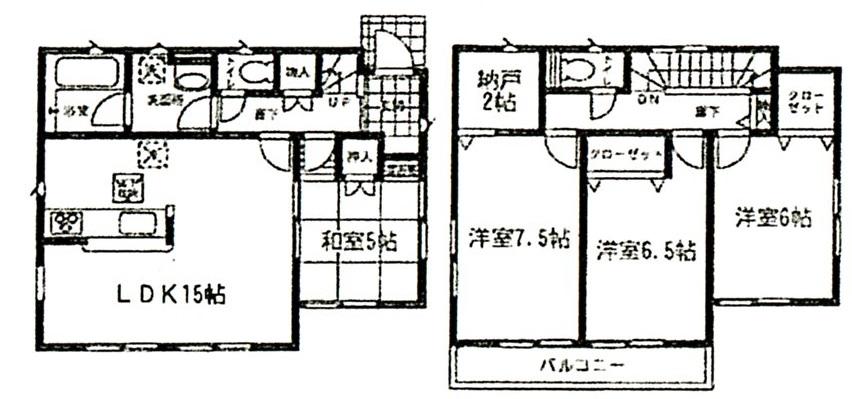 Floor plan. (1 Building), Price 15.8 million yen, 4LDK+S, Land area 145.55 sq m , Building area 95.17 sq m