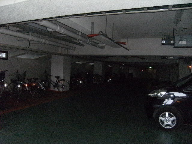 Parking lot. It is underground parking. 