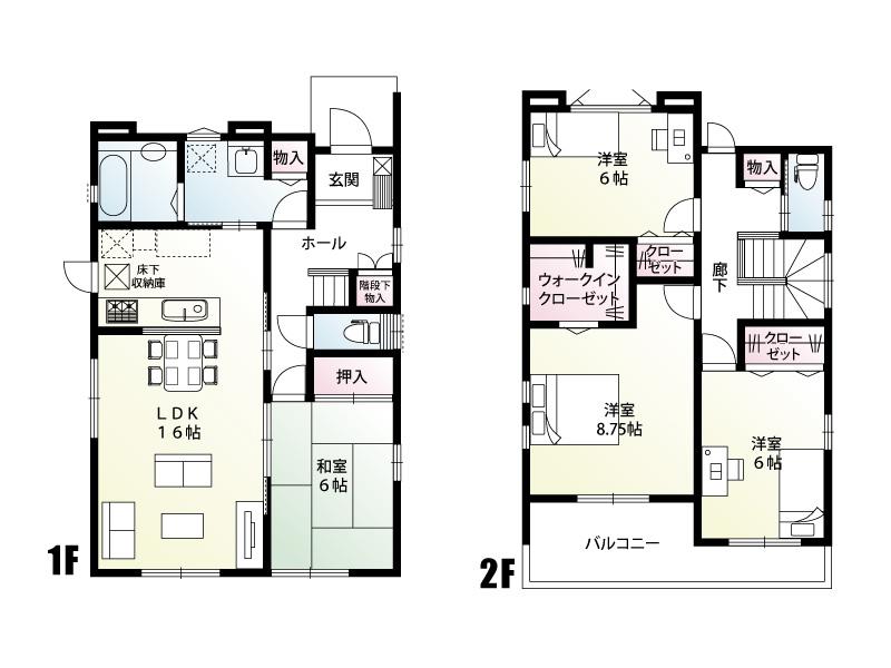 Floor plan. (B Building), Price 25,800,000 yen, 4LDK, Land area 180.29 sq m , Building area 109.59 sq m