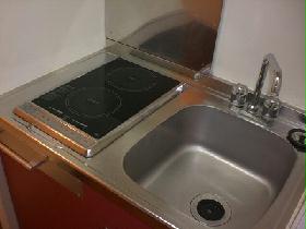 Kitchen. Cooked in a two-burner stove is smooth.